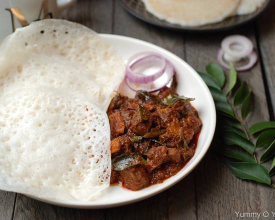 Appam-Beef Roast Combo